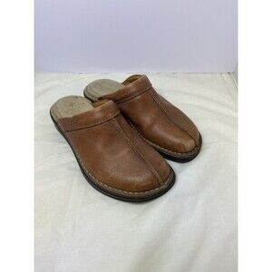 Ecco Clogs Brown Suede Slip On Women's Sz EU 38 USD 7